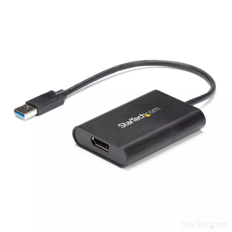 StarTech.com USB 3.0 į DisplayPort adapteris, USB DP monitoriaus keitiklis, skirtas Windows, 4K (nepalaiko macOS/ChromeOS/Linux) – TAA