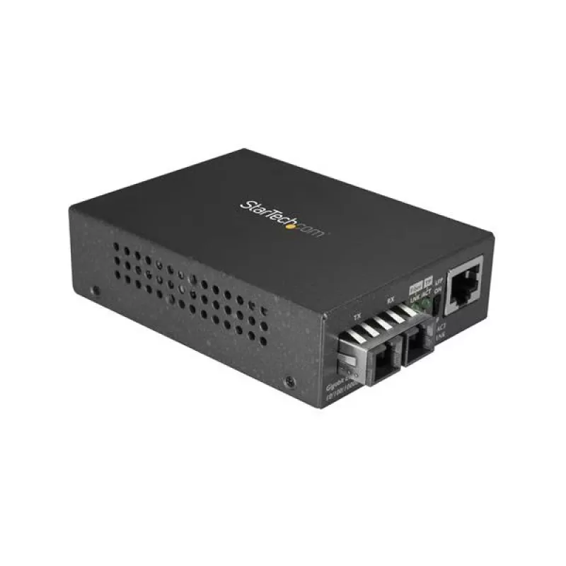 StarTech.com Gigabit Ethernet į SC šviesolaidinė medijos keitiklis - 1000Base-LX - vienmodis - 10 km
