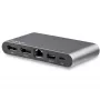 StarTech.com USB C dokas - 4K dviejų monitorių DisplayPort - Mini nešiojamojo kompiuterio prijungimo stotelė - 100W energijos tiekimo pralaidumas - GbE, 2 prievadų USB-A šakotuvas - USB Type-C daugiafunkcis adapteris - 3,3' kabelis