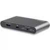 StarTech.com USB C dokas - 4K dviejų monitorių DisplayPort - Mini nešiojamojo kompiuterio prijungimo stotelė - 100W energijos tiekimo pralaidumas - GbE, 2 prievadų USB-A šakotuvas - USB Type-C daugiafunkcis adapteris - 3,3' kabelis