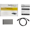 StarTech.com USB C dokas - 4K dviejų monitorių DisplayPort - Mini nešiojamojo kompiuterio prijungimo stotelė - 100W energijos tiekimo pralaidumas - GbE, 2 prievadų USB-A šakotuvas - USB Type-C daugiafunkcis adapteris - 3,3' kabelis