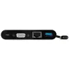 StarTech.com USB C daugiafunkcis adapteris - Mini USB-C dokas su vieno monitoriaus VGA 1080p vaizdu - 60 W energijos tiekimo pralaidumas - USB 3.1 Gen 1 Type-A 5 Gb/s, Gigabit Ethernet - Prijungimo stotelė