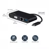 StarTech.com USB C daugiafunkcis adapteris - Mini USB-C dokas su vieno monitoriaus VGA 1080p vaizdu - 60 W energijos tiekimo pralaidumas - USB 3.1 Gen 1 Type-A 5 Gb/s, Gigabit Ethernet - Prijungimo stotelė