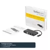 StarTech.com USB C daugiafunkcis adapteris - Mini USB-C dokas su vieno monitoriaus VGA 1080p vaizdu - 60 W energijos tiekimo pralaidumas - USB 3.1 Gen 1 Type-A 5 Gb/s, Gigabit Ethernet - Prijungimo stotelė