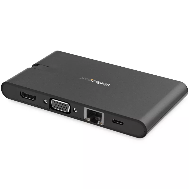 StarTech.com USB C daugiafunkcis adapteris - USB Type-C mini dokas su HDMI 4K arba VGA 1080p vaizdu - 100W maitinimo pralaidumas, 3 prievadų USB 3.0 šakotuvas, GbE, SD ir MicroSD - nešiojamojo kompiuterio kelioninis dokas