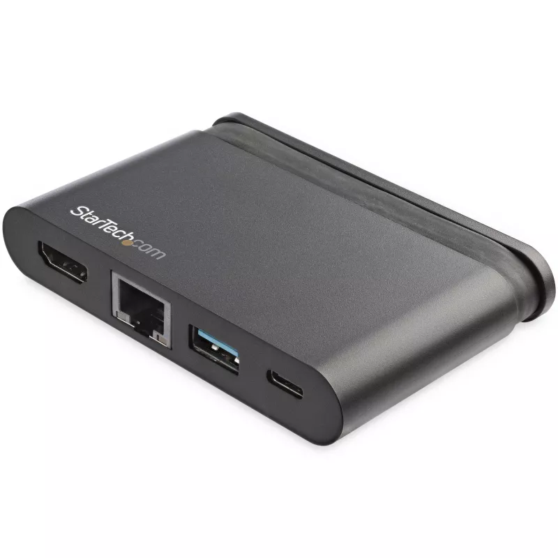 StarTech.com USB-C daugiafunkcis adapteris – nešiojama USB-C dokas su 4K HDMI – 100 W PD 3.0 pralaidumas, 1x USB-A, 1x USB-C, GbE – Thunderbolt 3 ir USB Type-C nešiojamojo kompiuterio kelioninis dokas – Mac ir Windows