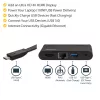 StarTech.com USB-C daugiafunkcis adapteris – nešiojama USB-C dokas su 4K HDMI – 100 W PD 3.0 pralaidumas, 1x USB-A, 1x USB-C, GbE – Thunderbolt 3 ir USB Type-C nešiojamojo kompiuterio kelioninis dokas – Mac ir Windows