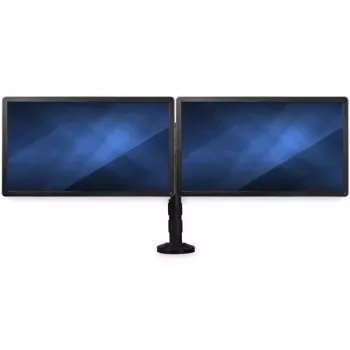 StarTech.com stalinis dviejų monitorių stovas - skersinis strypas - tvirtinimas prie stalo per kiaurymę / spaustuku