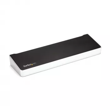 StarTech.com 4K USB-C dokas, triguba UHD 4K monitorių prijungimo stotelė, Mac ir Windows, USB-C į HDMI ir DisplayPort, 100 W energijos tiekimas, 5x USB 5 Gbps šakotuvas – TAA
