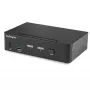 StarTech.com 2 prievadų DisplayPort KVM jungiklis - 4K 60Hz - Vienas ekranas - Dviejų prievadų UHD DP 1.2 USB KVM jungiklis su integruotu USB 3.0 šakotuvu ir garsu - Dell HP Apple Lenovo - TAA atitinkantis