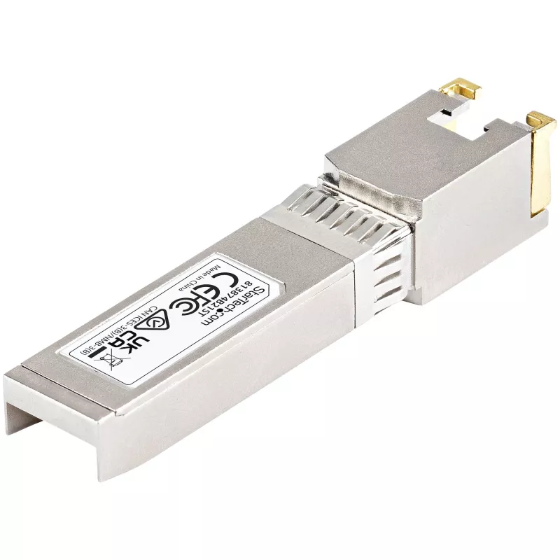 StarTech.com HPE 813874-B21 suderinamas SFP+ modulis - 10GBASE-T - SFP į RJ45 Cat6/Cat5e - 10GE Gigabit Ethernet SFP+ - RJ-45 30m - HPE BladeSystem, c-Class