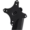 StarTech.com Stalo tvirtinimo monitoriaus laikiklis – tvirtas ergonominis VESA monitoriaus laikiklis – vienam 9 kg ekranui – visiškai judinamas, reguliuojamas aukštis, lankstomas – aliuminis – C spaustuvas / kiauryminis tvirtinimas – juodas
