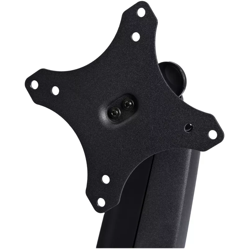 StarTech.com Stalo tvirtinimo monitoriaus laikiklis – tvirtas ergonominis VESA monitoriaus laikiklis – vienam 9 kg ekranui – visiškai judinamas, reguliuojamas aukštis, lankstomas – aliuminis – C spaustuvas / kiauryminis tvirtinimas – juodas