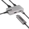 StarTech.com USB-C universali jungtis – USB-C į 4K 60Hz HDMI 2.0, 100W energijos perdavimas – 3 prievadų 10Gbps USB šakotuvas – Nešiojama USB-C mini dokinė stotelė – 10 colių (25 cm) laidas