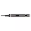 StarTech.com USB-C universali jungtis – USB-C į 4K 60Hz HDMI 2.0, 100W energijos perdavimas – 3 prievadų 10Gbps USB šakotuvas – Nešiojama USB-C mini dokinė stotelė – 10 colių (25 cm) laidas