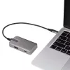 StarTech.com USB-C universali jungtis – USB-C į 4K 60Hz HDMI 2.0, 100W energijos perdavimas – 3 prievadų 10Gbps USB šakotuvas – Nešiojama USB-C mini dokinė stotelė – 10 colių (25 cm) laidas