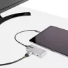 StarTech.com USB-C universali jungtis – USB-C į 4K 60Hz HDMI 2.0, 100W energijos perdavimas – 3 prievadų 10Gbps USB šakotuvas – Nešiojama USB-C mini dokinė stotelė – 10 colių (25 cm) laidas
