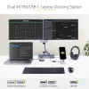 StarTech.com USB-C dokas, skirtas „MacBook Pro/Air-M1/M2/M3/M4“, suderinamas su „Thunderbolt“, HDMI/DisplayPort, du 4K 60Hz / vienas 8K, USB Type-C nešiojamojo kompiuterio dokas, 96 W galios tiekimas, USB 10 Gbps