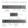 StarTech.com USB-C dokas, skirtas „MacBook Pro/Air-M1/M2/M3/M4“, suderinamas su „Thunderbolt“, HDMI/DisplayPort, du 4K 60Hz / vienas 8K, USB Type-C nešiojamojo kompiuterio dokas, 96 W galios tiekimas, USB 10 Gbps