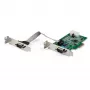 StarTech.com 2 prievadų PCI Express RS232 nuosekliojo prievado adapterio kortelė - PCIe RS232 nuosekliojo prievado prieglobos valdiklio kortelė - PCIe į nuoseklųjį DB9 - 16950 UART - žemo profilio išplėtimo kortelė - Windows ir Linux