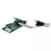 StarTech.com 2 prievadų PCI Express RS232 nuosekliojo prievado adapterio kortelė - PCIe RS232 nuosekliojo prievado prieglobos valdiklio kortelė - PCIe į nuoseklųjį DB9 - 16950 UART - žemo profilio išplėtimo kortelė - Windows ir Linux
