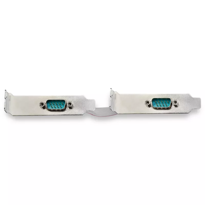 StarTech.com 2 prievadų PCI Express RS232 nuosekliojo prievado adapterio kortelė - PCIe RS232 nuosekliojo prievado prieglobos valdiklio kortelė - PCIe į nuoseklųjį DB9 - 16950 UART - žemo profilio išplėtimo kortelė - Windows ir Linux