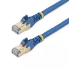 StarTech.com 5 m CAT6a eterneto kabelis – 10 Gigabitų ekranuotas nesikabinantis RJ45 100 W PoE komutacinis kabelis – 10GbE STP tinklo kabelis su įtempimo sumažinimu – mėlynas, individualiai tikrintas / laidai UL sertifikuoti / TIA