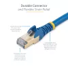 StarTech.com 5 m CAT6a eterneto kabelis – 10 Gigabitų ekranuotas nesikabinantis RJ45 100 W PoE komutacinis kabelis – 10GbE STP tinklo kabelis su įtempimo sumažinimu – mėlynas, individualiai tikrintas / laidai UL sertifikuoti / TIA