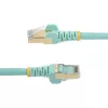 StarTech.com 5 m CAT6a eterneto kabelis – 10 Gigabitų ekranuotas, be užkabinimų, RJ45, 100 W PoE komutacinis kabelis – 10 GbE STP tinklo kabelis su įtempimo sumažinimu – akvamarino spalvos, individualiai tikrintas / laidai sertifikuoti UL / TIA
