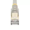 StarTech.com 7 m CAT6a eterneto kabelis – 10 gigabitų ekranuotas nesikabinantis RJ45 100 W PoE pataisų laidas – 10GbE STP tinklo kabelis su įtempimo sumažinimu – pilkas, individualiai tikrintas / laidai sertifikuoti UL / TIA