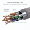 StarTech.com 7 m CAT6a eterneto kabelis – 10 gigabitų ekranuotas nesikabinantis RJ45 100 W PoE pataisų laidas – 10GbE STP tinklo kabelis su įtempimo sumažinimu – pilkas, individualiai tikrintas / laidai sertifikuoti UL / TIA