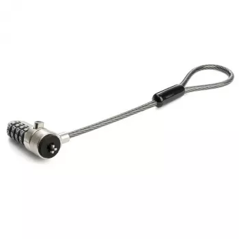 StarTech.com Universalus nešiojamojo kompiuterio kabelinio užrakto prailginimo kilpa - 6 inch (15 cm) apsaugos nuo vagystės 4 skaitmenų kombinacinis K lizdo užraktas - kompiuterio apsaugos kabelis, sukuriantis dviejų / kelių galvučių užraktą keliems įrenginiams