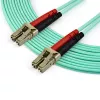 StarTech.com 7m (22ft) LC/UPC į LC/UPC OM4 daugiagyslis šviesolaidinis kabelis, 50/125µm LOMMF/VCSEL Zipcord pluoštas, 100G, maži įterpimo nuostoliai – LSZH šviesolaidinis trumpiklis