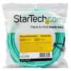 StarTech.com 15m (50ft) LC/UPC to LC/UPC OM3 Multimode Fiber Optic kabelis, Full Duplex 50/125µm Zipcord Fiber kabelis, 100G, Low Insertion Loss, LSZH Fiber Jumper Cord