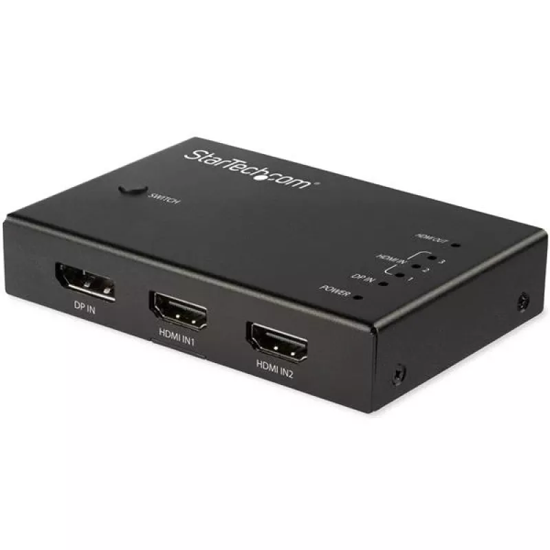 StarTech.com 4 prievadų HDMI vaizdo jungiklis - 3x HDMI ir 1x DisplayPort - 4K 60Hz