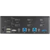 “StarTech.com” 2 prievadų dviejų monitorių HDMI KVM komutatorius - 4K 60Hz Ultra HD HDR - Stalinis 4K HDMI 2.0 KVM komutatorius su 2 prievadų USB 3.0 šakotuvu (5Gbps) ir 4x USB 2.0 HID, garsas - Spartusis perjungimas - TAA