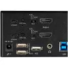 “StarTech.com” 2 prievadų dviejų monitorių HDMI KVM komutatorius - 4K 60Hz Ultra HD HDR - Stalinis 4K HDMI 2.0 KVM komutatorius su 2 prievadų USB 3.0 šakotuvu (5Gbps) ir 4x USB 2.0 HID, garsas - Spartusis perjungimas - TAA