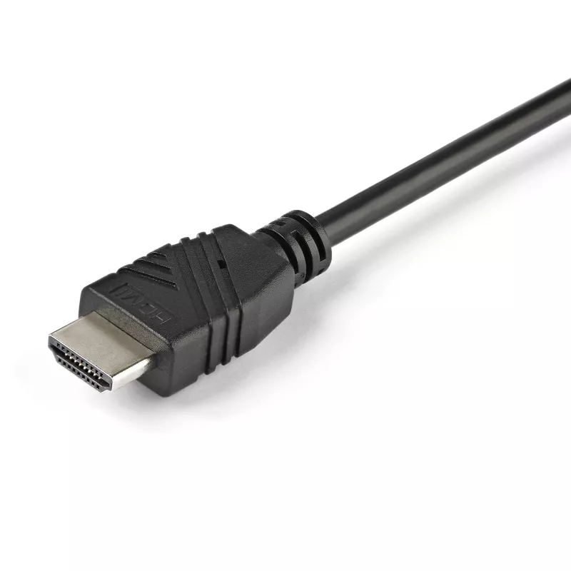 StarTech.com 2 prievadų HDMI KVM komutatorius - 4K 60Hz - Kompaktiškas dviejų prievadų UHD/Ultra HD USB stalinis KVM komutatorius su integruotais 1,2 m kabeliais ir garso įranga - maitinamas per magistralę ir nuotolinis perjungimas - MacBook ThinkPad