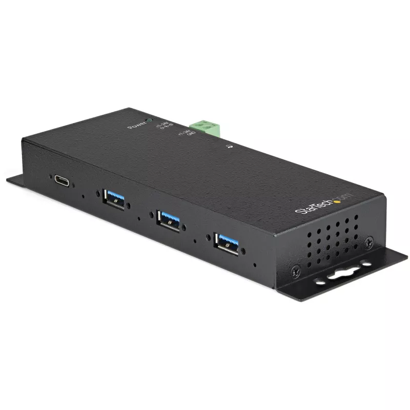 StarTech.com 4 prievadų USB-C šakotuvas 10 Gbps – metalinis pramoninis USB-C šakotuvas su 3xUSB-A ir 1xUSB-C – ESD ir apsauga nuo viršįtampių – USB-C arba USB-A priegloba – savaime maitinamas montuojamas USB 3.2/3.1 Gen 2 šakotuvas~4 prievadų USB-C šakotuvas 10 Gbps – metalinis pramoninis USB-C šakotuvas su 3xUSB-A ir 1xUSB-C – ESD ir apsauga nuo viršįtampių – USB-C arba USB-A priegloba –…