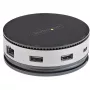 StarTech.com USB C universali jungtis - USB 3.1 Gen 2 10Gbps Type-C mini stotelė su 4K 60Hz HDMI/DisplayPort arba 1080p VGA - 75W PD pralaidumas, 3 prievadų USB šakotuvas, GbE - mobili prijungimo stotis