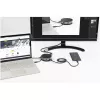 StarTech.com USB C universali jungtis - USB 3.1 Gen 2 10Gbps Type-C mini stotelė su 4K 60Hz HDMI/DisplayPort arba 1080p VGA - 75W PD pralaidumas, 3 prievadų USB šakotuvas, GbE - mobili prijungimo stotis