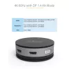 StarTech.com USB C universali jungtis - USB 3.1 Gen 2 10Gbps Type-C mini stotelė su 4K 60Hz HDMI/DisplayPort arba 1080p VGA - 75W PD pralaidumas, 3 prievadų USB šakotuvas, GbE - mobili prijungimo stotis