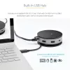 StarTech.com USB C universali jungtis - USB 3.1 Gen 2 10Gbps Type-C mini stotelė su 4K 60Hz HDMI/DisplayPort arba 1080p VGA - 75W PD pralaidumas, 3 prievadų USB šakotuvas, GbE - mobili prijungimo stotis