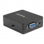 StarTech.com VGA į RCA ir S-Video keitiklis – USB maitinimas, aktyvus vaizdo keitiklis, juodas, CE, FCC, REACH, 1920 x 1080 pikselių, 640 x 480, 1920 x 1080 pikselių, 60 Hz