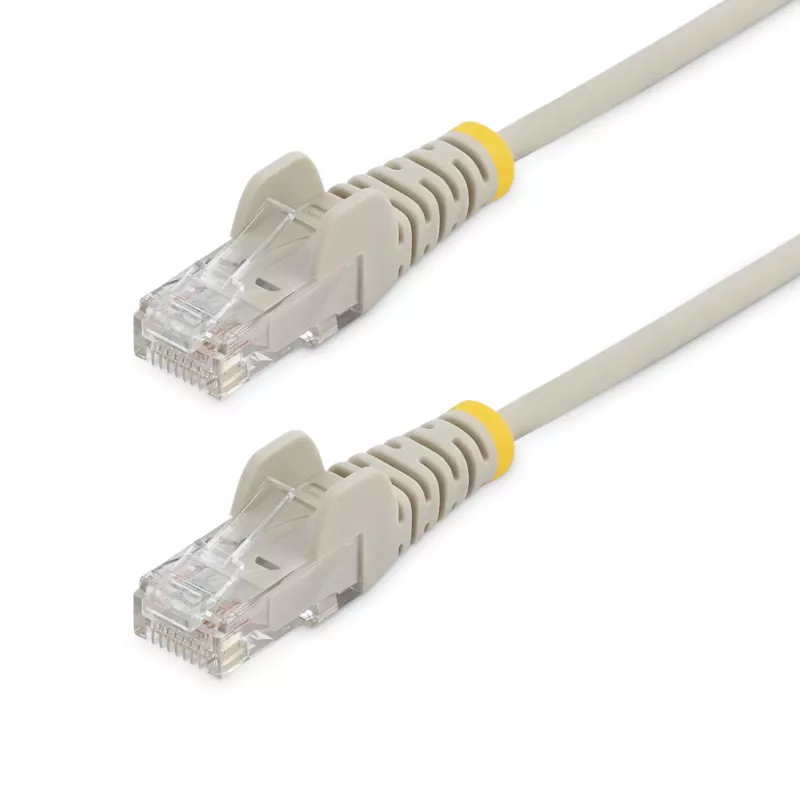 StarTech.com 1,5 m CAT6 kabelis – plonas – neužkabinami RJ45 kontaktai – pilkas
