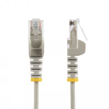 StarTech.com 2 m CAT6 laidas – plonas – RJ45 jungtys be užkabinimo – pilkas