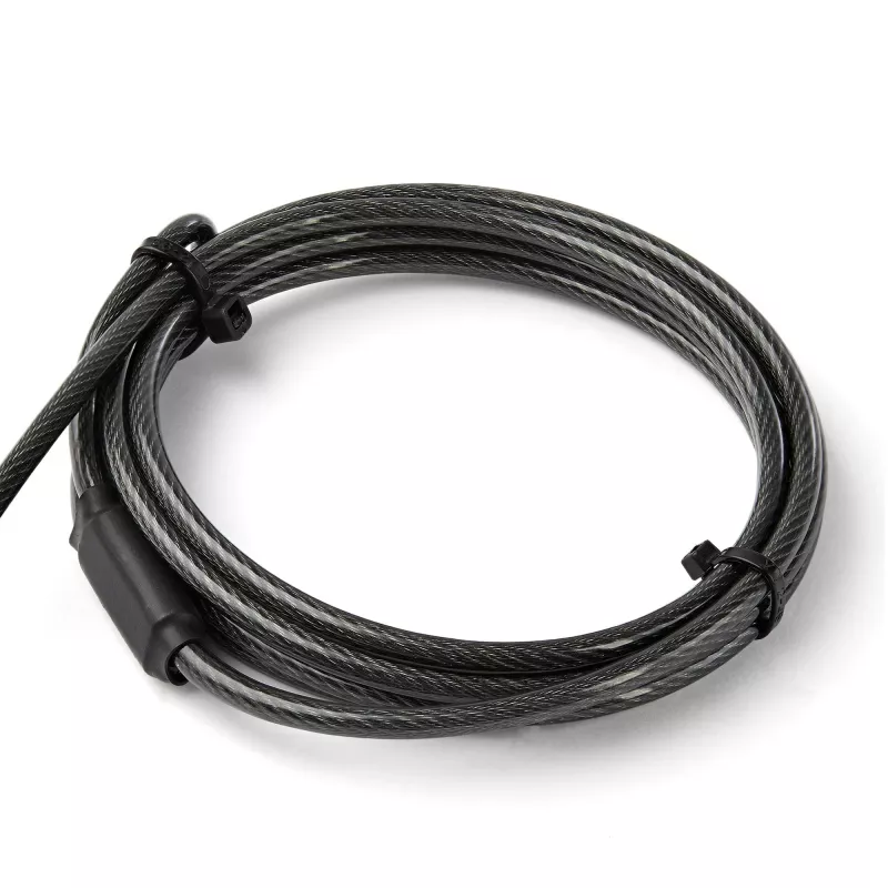 StarTech.com 6,5' (2m) 3-in-1 universali nešiojamojo kompiuterio kabelio spyna - rakinama nešiojamojo/stalinio kompiuterio apsaugos kabelio spyna, suderinama su K-Slot, Nano ir Wedge lizdais - apsaugos nuo vagystės plieninio kabelio spyna su raktais