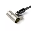 StarTech.com 6,5' (2m) 3-in-1 universali nešiojamojo kompiuterio kabelio spyna - rakinama nešiojamojo/stalinio kompiuterio apsaugos kabelio spyna, suderinama su K-Slot, Nano ir Wedge lizdais - apsaugos nuo vagystės plieninio kabelio spyna su raktais
