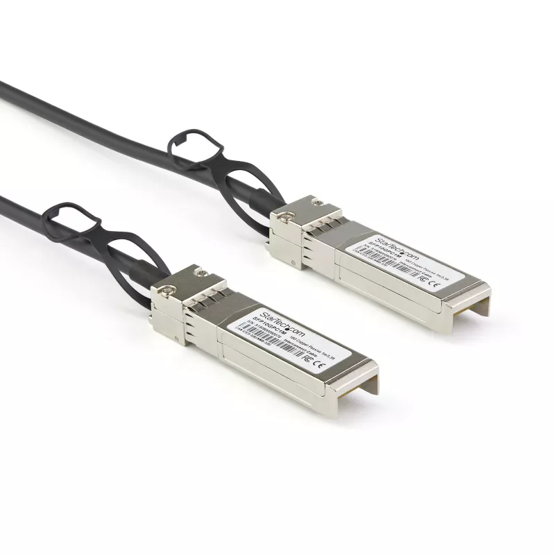 StarTech.com Dell EMC DAC-SFP-10G-3M suderinamas 3 m 10G SFP+ į SFP+ tiesioginio prijungimo laidas Twinax – 10GbE SFP+ varinis DAC 10 Gbps mažos galios pasyvus Mini GBIC / siųstuvas-imtuvas modulis DAC