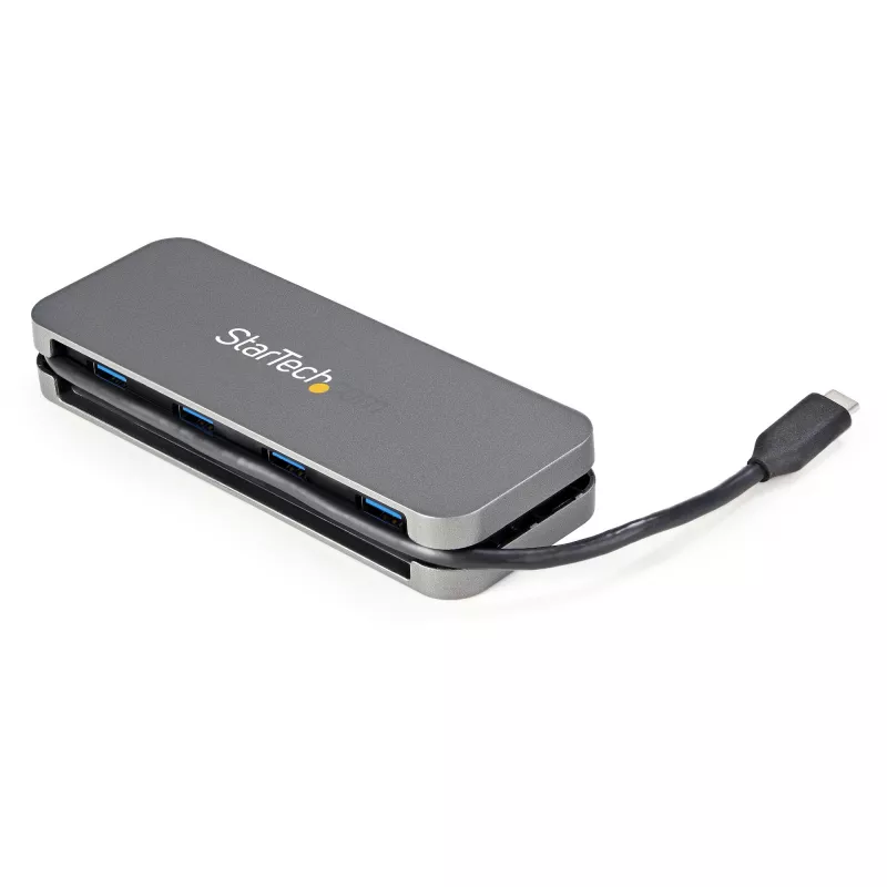 StarTech.com ~4 prievadų USB C šakotuvas - 4x USB-A - USB 3.0 Type-C šakotuvas - USB 3.2 Gen 1 (5 Gbps) - maitinamas per magistralę nešiojamasis USB-C prie USB-A adapteris nešiojamajam kompiuteriui - 11,2 colio (28,5 cm) laidas su kabelių valdymu